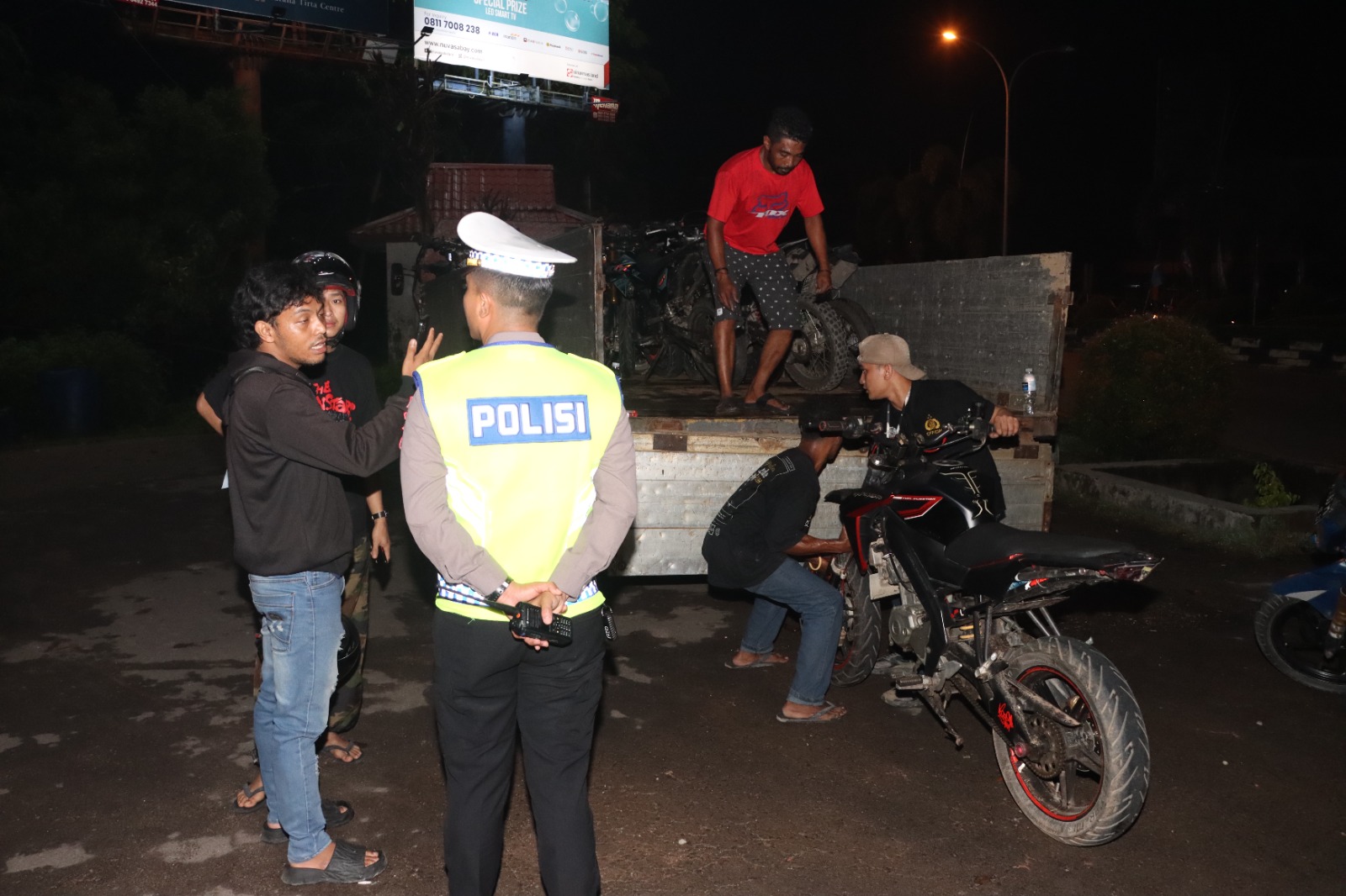 Gabungan Polresta Barelang dan Polsek Jajaran Lakukan Cipta Kondisi KRYD Amankan 106 Unit Kendaraan yang Menggunakan Knalpot Brong