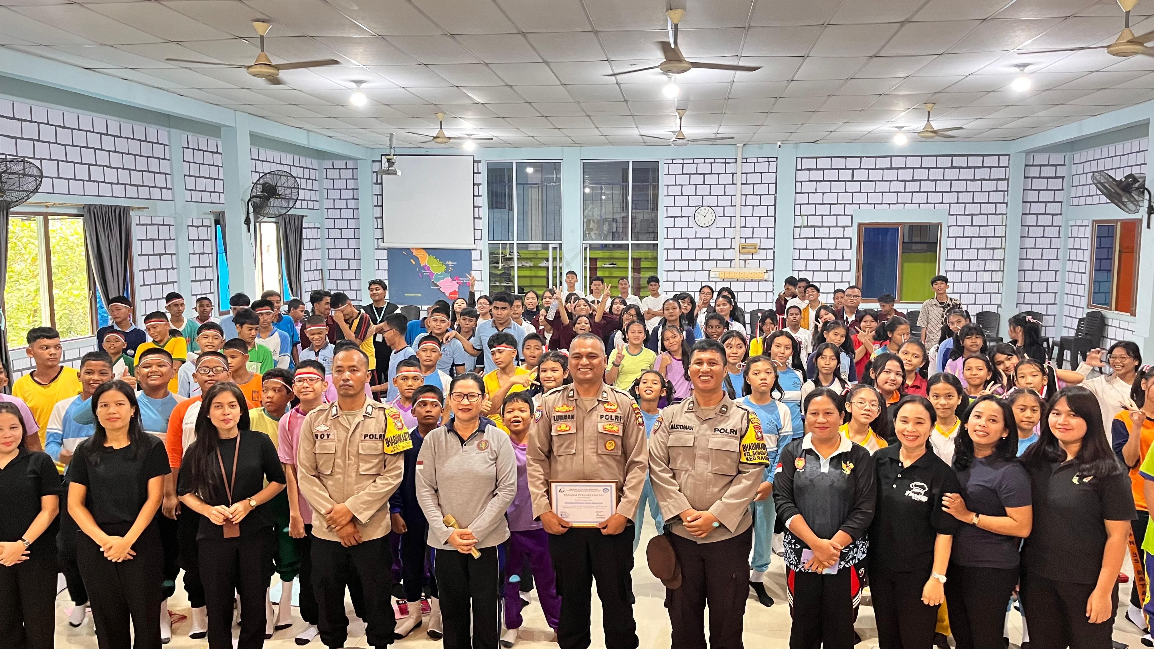 Polsek Sagulung Gelar Sosialisasi Bahaya Narkoba, Kenakalan Remaja, Dan Tertib Lalu Lintas Di Sekolah Tunas Muda Berkarya